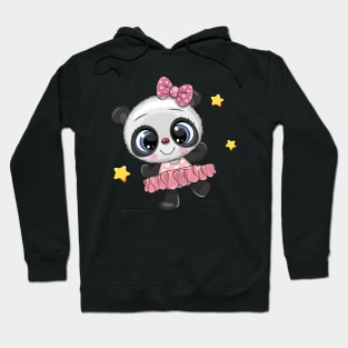 Cute panda in a dress Hoodie